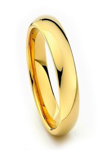 Tungsten Made Engraved lovers romance Gold Classic Tungsten Ring 5mm Band - forever carbide custom mens womens | wedding bands
