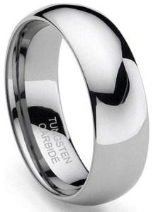 Tungsten Made Engraved Classic Domed 8mm Tungsten Ring - carbide custom | wedding bands