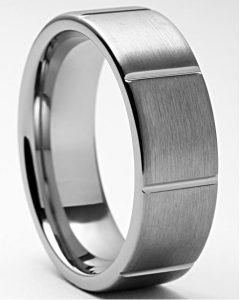 Tungsten Made Engraved lovers romance Cicero 9mm Brushed Tungsten Carbide Ring - forever carbide custom mens womens | wedding bands