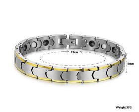 Tungsten Made Engraved lovers romance Solid Tungsten Bracelet with Gold Trim - forever carbide custom mens womens | wedding bands