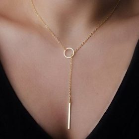 Tungsten Made Engraved lovers romance Gold Pendednt Bar Necklace - forever carbide custom mens womens | wedding bands