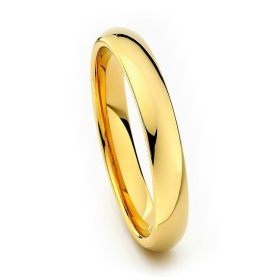 Tungsten Made Engraved Gold Classic Tungsten Ring 4mm - carbide custom | wedding bands