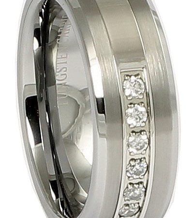 Tungsten Beveled Made Engraved Wedding Pretse 8mm Tungsten Carbide Beveled Ring Custom Men Women engraved - CARBIDE Wedding Bands
